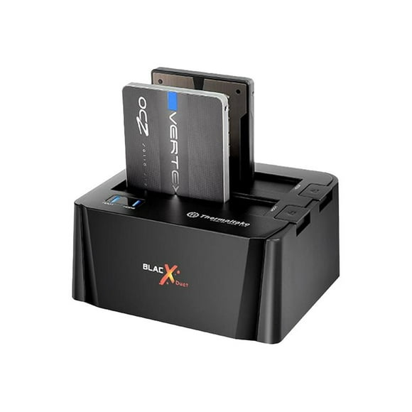 Thermaltake BlacX Duet - station d'Accueil HDD - Baies : 2 - 2.5 Pouces, 3.5 Pouces - SATA 6Gb/s - USB 3.0