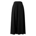 thumbnail image 4 of SXcggal Women's Large Solid Color Pocket High Waist Ol Half Skirt Pleated Skirt Fashionable Comfortable Women's Skirt, 4 of 7