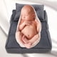 thumbnail image 5 of Conjunto de manta, almohada y colchón para fotografía de bebés y recién nacidos. gris, 5 of 9