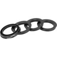 thumbnail image 1 of czcpp-4pcs Plastic 72.6mm to 54.1mm Car Hub Centric Rings Wheel Bore Center Spacer Black, 1 of 4