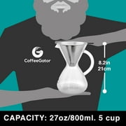 Coffee Gator Stainless Steel Paperless Hand-Drip Coffee Drippers
