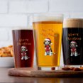 thumbnail image 4 of Merry Christmas Beagle Enjoys Woofmas Winter Xmas Holiday 16oz Pint Beer Glass Mug Beagles Dog Lover Gifts Idea Beer Glasses Cup - 02022, 4 of 5