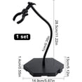 thumbnail image 2 of Figure Stand (Snake-Like Flexible Metal Hose) Action Assembly Action Figure Display Holder Base Black Model Support Stand Action Figure Display for 1/6 1/9 1/12 Scale, 2 of 7