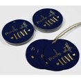 thumbnail image 4 of Inkdotpot Pack Of 100 Made With Love Text Favor Paper Tags Craft Real Gold Foil Hang Tags, 4 of 6