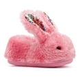 thumbnail image 5 of XIMIN Toddler Slippers Boy Girl Bunny Slippers Plush Rabbit Fuzzy Furry House Slippers Cute Non-Slip Warm Winter Shoes Suitable for Indoor and Outdoor Kids Winter Warm Slippers, 5 of 6