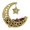 Gold, variant on DICEWEN Hollow Moon Iron Tray for Eid Dessert and Pastry Serving Platter Cake Storage Organizer Muslims Home Decoration