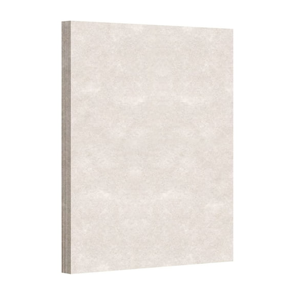 Pewter Parchment Paper – Great for Certificates, Menus and Wedding Invitations | 24lb Bond, 60lb Text (90gsm) | 8.5 x 11” | 50 Sheets per Pack