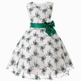 thumbnail image 1 of NIEWTR Robe pour Tout-Petites Fille Petite Fille Mignonne à Imprimé Sans Manches Robe d'Été Séchage Rapide Robe pour Voyages d'Été (Vert, 4-5 Ans), 1 of 8
