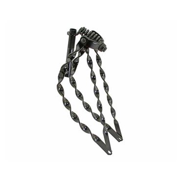 Fenix Cycles 20" Flat Twisted Spring Fork Bars - Chrome Handlebars For Bicycles (Sold As Pair)
