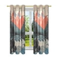 thumbnail image 7 of Yayeee Window Curtains Light Filtering 63"x42" Grommet Panel Pair Home Living Room Decor, Mountains at Dawn, 7 of 7
