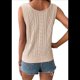 thumbnail image 2 of Camisetas Sin Mangas para Mujer, Suéteres de Punto , Chalecos con Cuello en V, Ropa Informal, Conjuntos de Moda de Verano 2025 Albaricoque L, 2 of 7