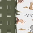 thumbnail image 5 of Sweet Jojo Designs Jungle Multicolor Baby Bassinet Fitted Sheets 2 Piece Set, 5 of 6