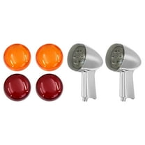 Chrome Rear Turn Signals Lights Light Lens Kit For Harley Sportster XL 1200 92 