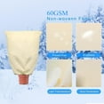 thumbnail image 5 of Plant Covers, Strong Plant Thickened Drawstring Bag, Freeze Protection Covers, Large Winter Shelter to Block Cold Air and Frost, Beige Large Pot Plant Bag, 31.5*23.6in, 5 of 8