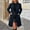 Navy, variant on Pea Coats For Women Sevevn Womens Notched Lapel Collar Double Breasted Pea Coat Winter Wool Blend Over Coats Long Jackets
