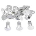thumbnail image 2 of 20 Pieces Stainless Steel Flat Blank Shoe Clips DIY Crafts Findings Big, 2 of 9