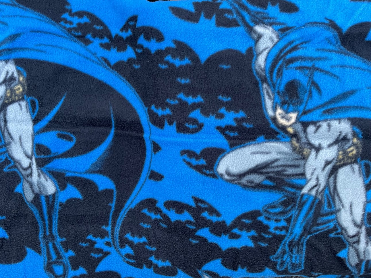 Blue Batman Fleece Blanket Baby/ Toddler Fleece Blanket