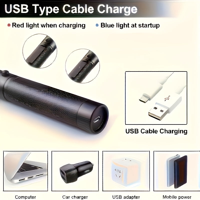 Laser Pointer- USB Charging Cable, Laser Pointer Torch Green And Red Laser Light Pointer Laser Pointer for Indoors Meeetings Outdoor Hunting