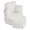 White, variant on Costway 360° Swivel Accent Chair with Half Moon Storage Ottoman 3 Removable Pillows, Office Terracotta