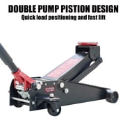 Hyper Tough 3 Ton Dual Pump Floor Jack for Cars, Trucks, and SUVs