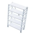 thumbnail image 4 of HILABEE 1:12 Scale Display Rack Handmade Dollhouse 5 Layers Book Shelf for Diorama Photo White, 4 of 7