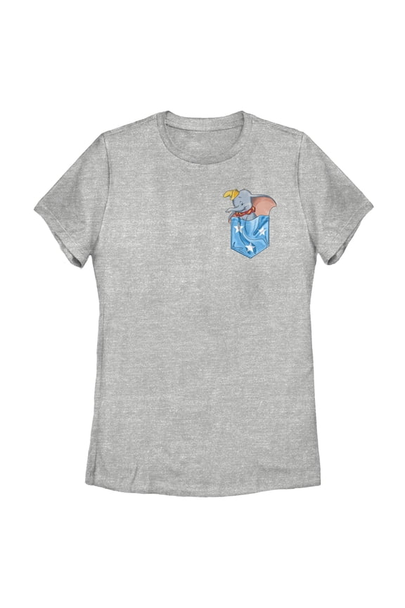 Women's Dumbo In the Pocket Graphic Tee Athletic Heather 2X Large