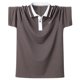 thumbnail image 1 of pstuiky camisetas de hombre, Blusas casuales de manga corta con botones y cuello alto para hombre, de color liso ropa de hombre l, 1 of 9