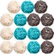 thumbnail image 1 of Bola de ratán, 15 piezas Bola de mimbre de 2 pulgadas Bola decorativa Orbes Rellenos de jarrón Azul claro + Gris + Blanco Sailing Electrónica, 1 of 6