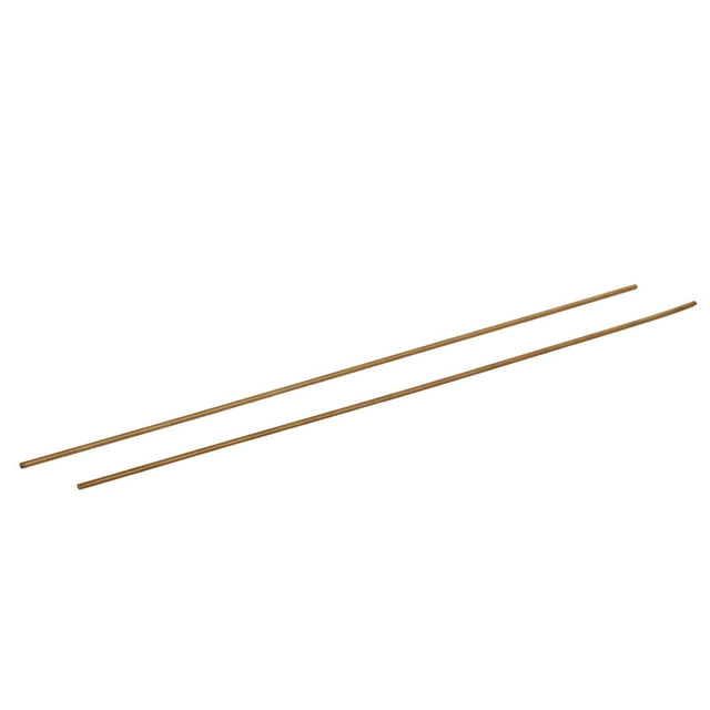 Unique Bargains M2 x 250mm Male Threaded 0.4mm Pitch Full Thread Brass Rod Bar Fasteners 2 Pcs