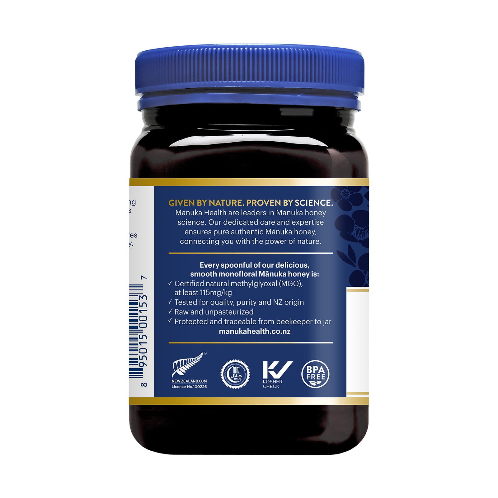 Manuka Health UMF  6+/MGO115+ Manuka Honey Natural Supplement 17.6oz, Allergens Not Contained