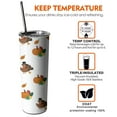 thumbnail image 6 of 20oz Happy Thanksgiving Turkey Fall Pumpkin Skinny Tumblers Stainless Steel Tumbler with Lid and Straw,Vacuum Insulated Double Wall Travel Tumbler Cups with Cleaning Brush for Coffee,Tea, 6 of 6