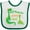 White and Green, variant on Inktastic My Memaw Loves Me Grandson Dinosaur Boys Baby Bib