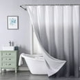 thumbnail image 4 of fastboy Quick-drying And Hygienic PEVA Shower Curtain For Privacy Protection Not Skin Attaching Polyester Exquisite Craft Blue,Blue 180*200, 4 of 6