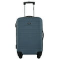 thumbnail image 2 of Wrangler 2-Piece Expandable Rolling Hard Side Spinner Carry-on Set with Cup Holder, Indian Teal, 2 of 13