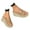 Khaki, variant on Slippers for Women Platform Sandals Espadrilles Dressy Peep Toe Wedges Heels