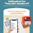 thumbnail image 2 of Riwcyla Pocket Printer Portable Thermal Instant Photo Printing Label Maker Machine BT Wireless Connect Compatible with Android or iOS APP Support Receipt Label Memo Sticker Notes Lists Scrapbook DI, 2 of 6