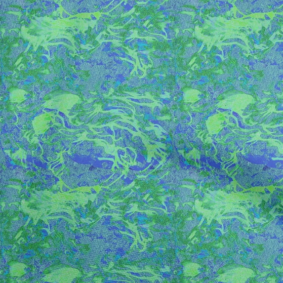 oneOone Cotton Cambric Light Green Fabric Abstracts Sewing Material Print Fabric By The Yard 42 Inch Wide