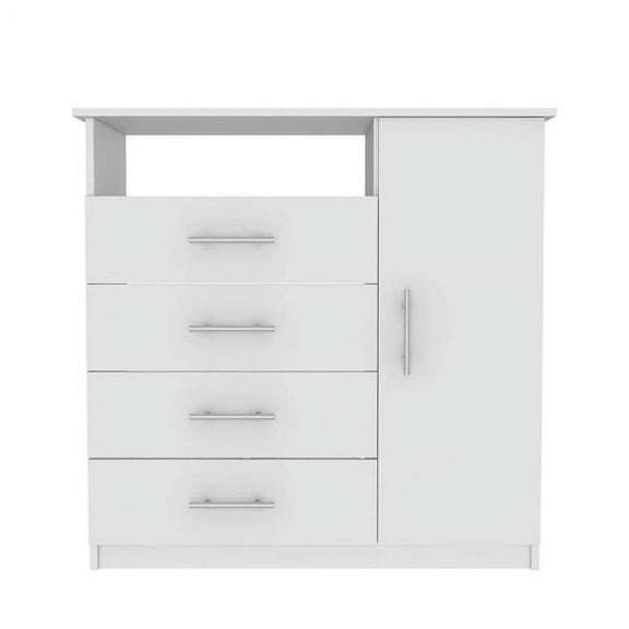 FM FURNITURE Carolina Four Drawer Dresser Single Door