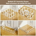 thumbnail image 2 of Clear Acrylic Dog Playpen Indoor, Easy Assemble Transparent Pet Pen for Puppy Bunny Cat Pig, Sturdy & Easy Cleaning Plastic Puppy Fence, 2 of 6