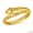 Yellow, variant on 10k Yellow Gold Coiled Serpent Snake Textured Ring (Size 10)