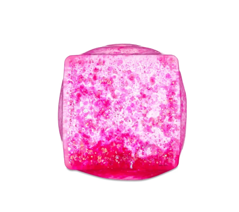 Sparkly Sugar Squishy Cube, 3 Inch Easter Fidget Accessory