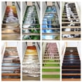 thumbnail image 2 of uds./13 uds. Pegatinas para escaleras con paisajes de cascada, decoración para escaleras, calcomanías autoadhesivas de vinilo para tapicería de escaleras, papel tapiz 3D, 2 of 5