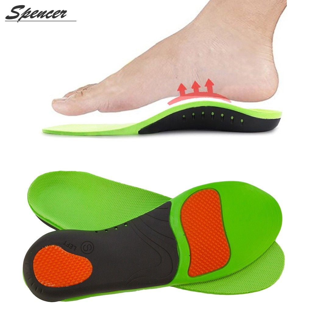 Spencer Unisex Orthotic Insoles Inserts High Arch Replacement Shoe Insole Plantar Fasciitis Support Relieve Foot Pain for Flat Feet Pronation Pad "Size M"