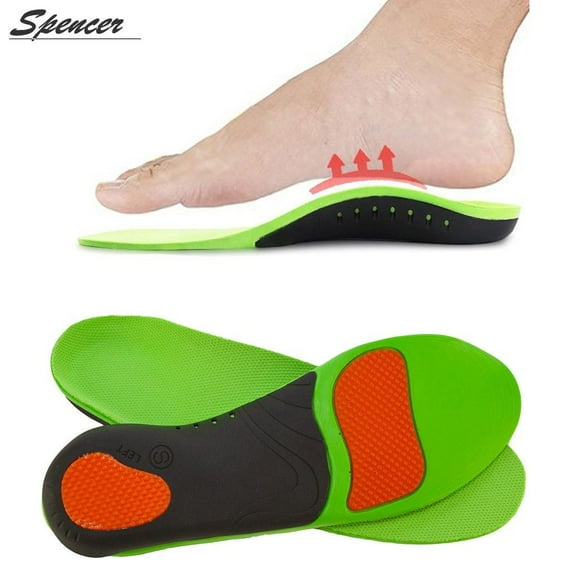 Spencer Unisex Orthotic Insoles Inserts High Arch Replacement Shoe Insole Plantar Fasciitis Support Relieve Foot Pain for Flat Feet Pronation Pad "Size M"