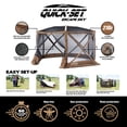 thumbnail image 4 of Open Box Clam Quick Set Escape Sky Camper Portable Gazebo Canopy Shelter, 4 of 12
