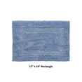 thumbnail image 2 of Better Trends 17" x 24" Premium Bathroom Rug Mat, 100% Cotton, Extra Soft Tufted Door Mat, Water Absorbent & Reversible Bath Mat (Dark Blue) Lux Collection, 2 of 6