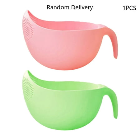

ZPAQI Rice Sieve Plastic Colander Sieve Rice Washing Filter Strainer Basket Kitchen Tools Food Beans Sieve Fruit Cleaning Bowl