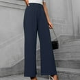 thumbnail image 5 of lmcalzta Womens Dress Pants High Waisted Wide Leg Regular Fitted Stretch Comfy Trousers with Pockets Business Work Casual Dressy Pants, 5 of 8