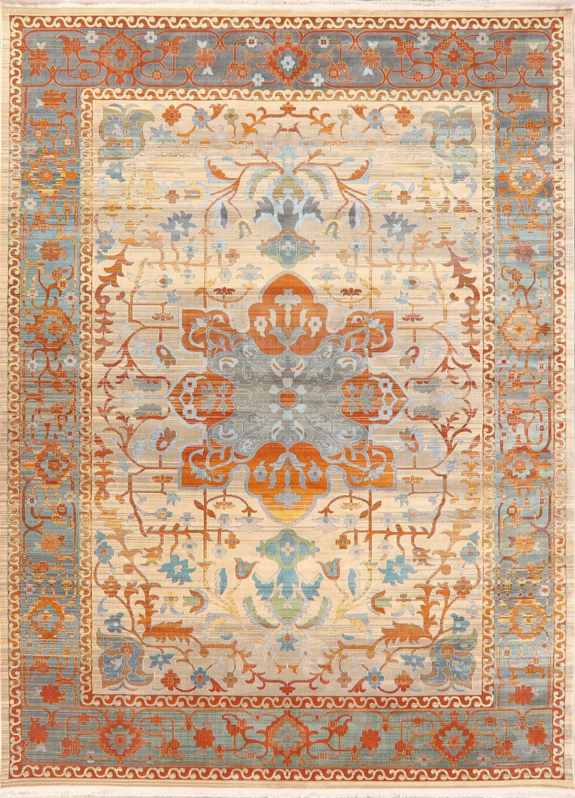 Vintage Style Traditional Geometric Distressed Heat Set Area Rug Oriental Carpet 10 X 14 Walmart Com Walmart Com