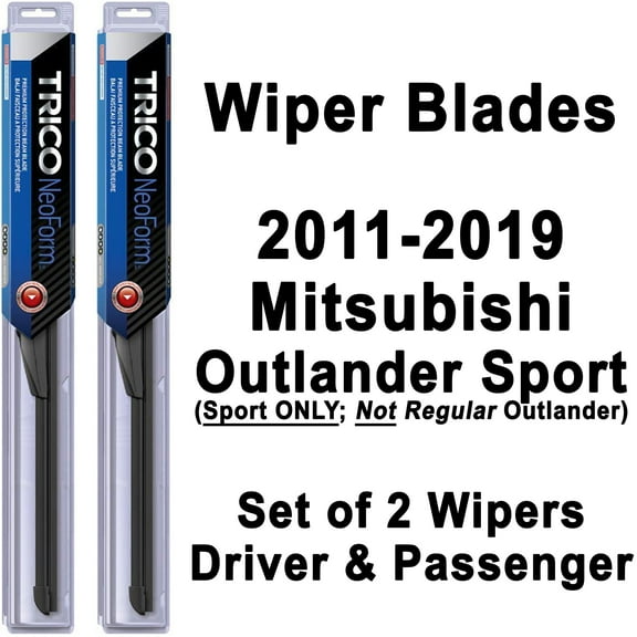Outlander Sport Wipers (Set of 2) 2011 2012 2013 2014 2015 2016 2017 2018 2019